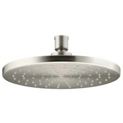 Kohler Contemporary Round 1.75 GPM Single Function Rain Shower Head with MasterClean and Katalyst Air-Induction Spray Technology
