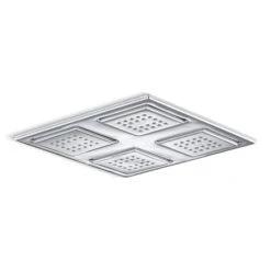 Kohler WaterTile 2.4 GPM Ceiling Mount Rainhead with Four 22-Nozzle Sprayheads