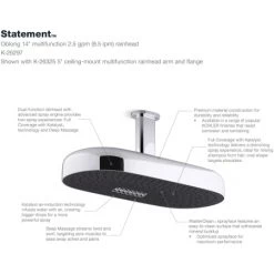 Kohler Statement 2.5 GPM Multi Function Shower Head -Kohler Shop kohler k 26297 alternate image 210