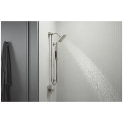 Kohler Loure 1.75 GPM Single Function Shower Head with MasterClean Sprayface and Katalyst Air-Induction Technology -Kohler Shop kohler k 45215 g alternate view 465