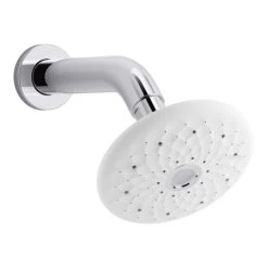Kohler Exhale B120 2.0 GPM Round Multifunction Showerhead with Silicone Sprayface and Katalyst Air-induction Technology