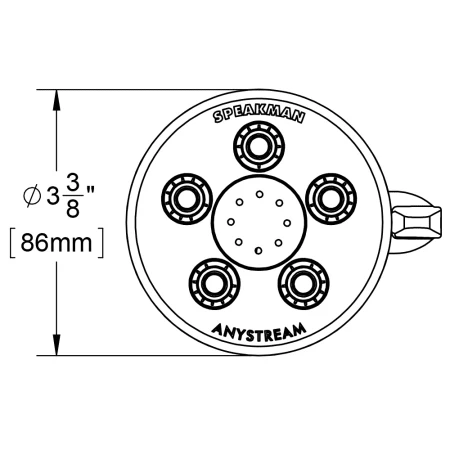 Speakman Hotel 1.75 GPM Multi Function Shower Head 4 Speakman Hotel 1.75 GPM Multi Function Shower Head - Image 2