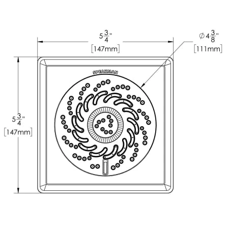 Speakman Rainier 2 GPM Multi Function Shower Head 4 Speakman Rainier 2 GPM Multi Function Shower Head - Image 2